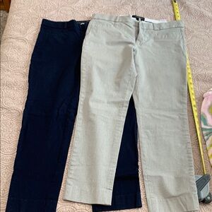 Banana Republic Navy and Gray Pants Set